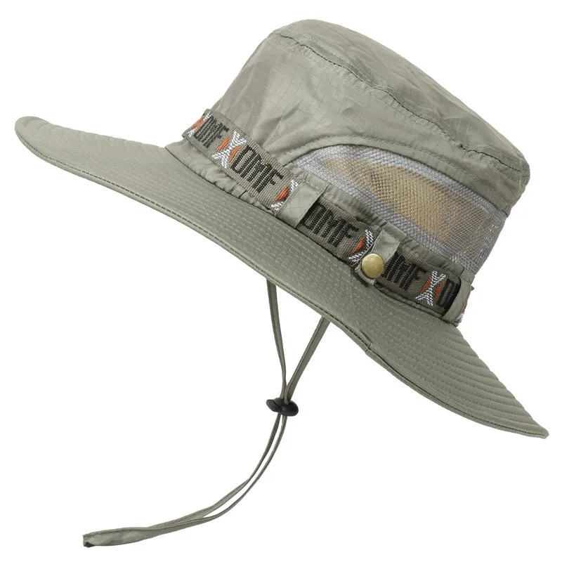 Waterproof Bucket Hat Summer Men Women Boonie Hat Outdoor UV Protection   Safari - £102.22 GBP
