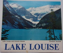 Vintage Lake Lousie Canadian Rockies Small Bumper Sticker - £1.56 GBP