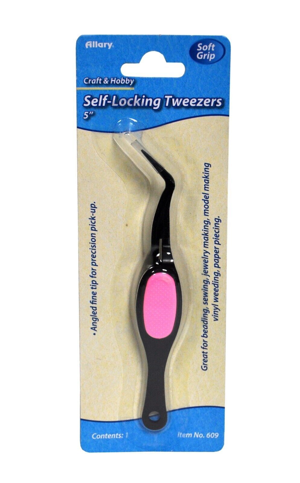 5 Inch Soft Grip Self-Locking Tweezers - $6.95
