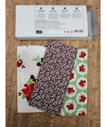Stampin Up Holly Berry Bouquet Designer Fabric 3 Fat Quarters 18 x 28&quot; NIB - £10.82 GBP