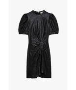 Zadig  &amp; Voltaire Rixe Creased Leather Dress Black $998, Sz M, NWT, Has ... - $166.55 CAD