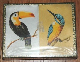 NEW 2 decks Piatnik Playing Cards Birds/Toucan/Hummingbird Plasti-smooth Austria - $62.99