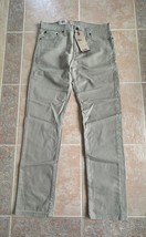 Levi&#39;s 502 taper stretch jeans khaki   Men size 30 X 31 - £40.98 GBP