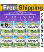 6x Rainbow Original Evaporated Milk 170gحليب مبخر بالطعم الاصلي من ابو قوس - £37.32 GBP