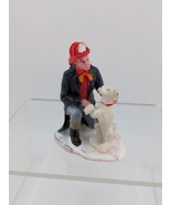 LEMAX Fireman, the Dalmation &amp; Hero Dog Christmas Village Figure 2.5 inc... - $10.45