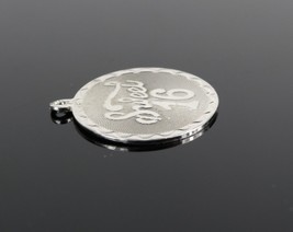 Vintage .925 Sterling Silver Flat Sweet 16 Birthday Girl Medallion Charm 2.2g - £9.84 GBP