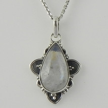 925 Argent Sterling Pierre Gemmes Main Collier PSV-1900 - £24.55 GBP+