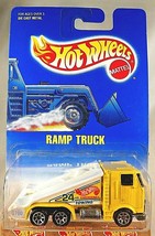 1991 Hot Wheels Blue/White Card Collector #187 RAMP TRUCK Yellow w/7 Sp Variant - £8.06 GBP