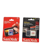 SanDisk Extreme 32 GB nd SDHC 16 GB Lot of Two SD Cards NWT - £15.86 GBP