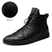 DEKABR Men Boots New Fashion Style Waterproof Men Winter Shoes Men Plus  Snow Bo - £83.59 GBP