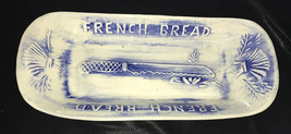 VTG 1960&#39;s L. A. Potteries White &amp; Blue Bread Server Marked FB-1 Calif.USA - £9.53 GBP