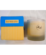 MIA BELLA&#39;S Spa Sations Candle Blue Water Lotus NEW in Box Premium Natur... - £13.98 GBP