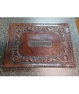 VTG Leather Made In Italy Photo Album Scrapbook Embossed This Is Our Life - $552.23 MXN