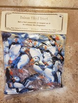 NIP Balsam Fir Pine Scented Filled  Trivet Fabric Puffins Birds FS - $19.79