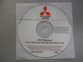 2010 2004 MITSUBISHI ENDEAVOR Service Shop Manual CD FACTORY BRAND NEW - $227.48