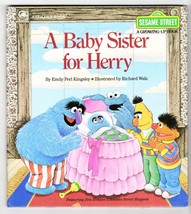 VINTAGE 1984 Sesame Street A Baby Sister for Herry Hardcover Book - £11.81 GBP