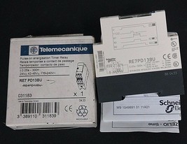 NIB TELEMECANIQUE RE7 PD13BU PULSE-ON ENERGISTION TIMER RELAY 031183 RE7... - $150.00