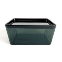 Ikea KUGGIS Transparent Black Storage Box with Lid 5x7x3 1/4&quot; Container - £11.61 GBP