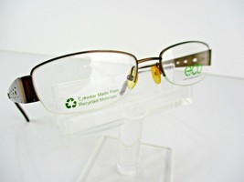 Earth Conscious Optics (ECO) Mod 1043 (BWN) Brown 53  x 18   Eyeglass Frame - £14.91 GBP