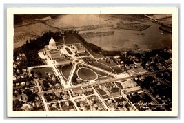 RPPC Capitol Building Aerial View Olympia Washington WA 1938 Postcard V18 - £7.78 GBP