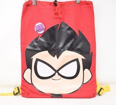 Teen Titans Go To the Movies Backpack w/purple Pin 13 x 18 - £31.65 GBP