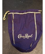 Crown Royal Pouch 9&quot; Purple Gold Drawstring Bag Collectable - $206.79 MXN