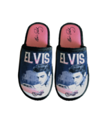 slippers bedroom shoes Elvis Presley one size  e9086 face, pink Cadillac - $22.49