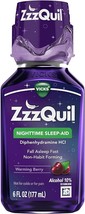 ZzzQuil Vicks Nighttime Sleep-Aid Liquid Warming Berry Flavor - 6 Oz, 2 Pack - £30.29 GBP