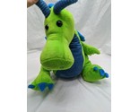 Toys R US Green Blue Dragon Plush Stuffed Animal 13&quot; - $43.55