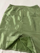 Le Suit Petite Women's Green Rear Zip & Slit Pull-On Pencil Skirt Size 14P image 7