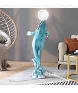interoknack Whale Moon Floor Lamp  3D Ocean Art Light Sculpture for Liv... - €512,79 EUR