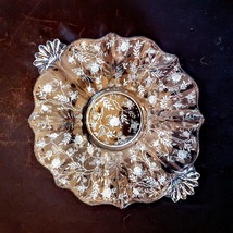 Fostoria Chintz Baroque Cake Plate Tab Handles 338 Etched Glass VTG Gran... - £23.68 GBP