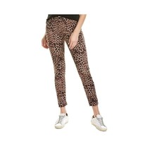 Jen7 Womens 18 Brown Leopard Animal Print Skinny Leg Ankle Pants Jeans NWT R89 - £21.14 GBP