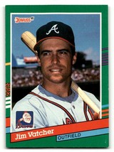 1991 Donruss #753 Jim Vatcher    Atlanta Braves Baseball Cards EX/NM  ID:57711 - £1.32 GBP