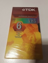 TDK Superior Quality T-120 VHS Tape 120 Minutes 6 Hours Brand New Factory Sealed - £3.10 GBP