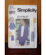 Simplicity 3 Hour  Pattern # 7973 Women&#39;s Suit Size AA XS,S,M New Uncut - £7.54 GBP