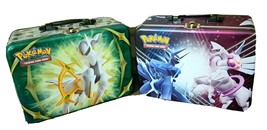 Mint Pokemon Collector Chest Tins Lot 2 Bundle Tcg Trading Cards Lunch Box Sale - £27.61 GBP