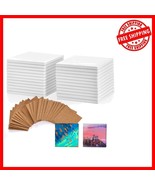 Personalized 4x4 Ceramic Coasters - 24 Unglazed Crafting Tiles with Cork... - $60.59 CAD