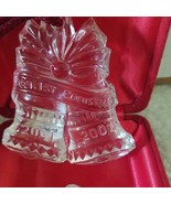 Waterford Crystal 2001 Christmas Ornament &#39;Our First Christmas Bells&#39;NIB - £9.83 GBP