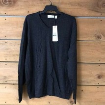 Calvin Klein Men&#39;s Merino V-Neck Sweater Size XL - $62.89