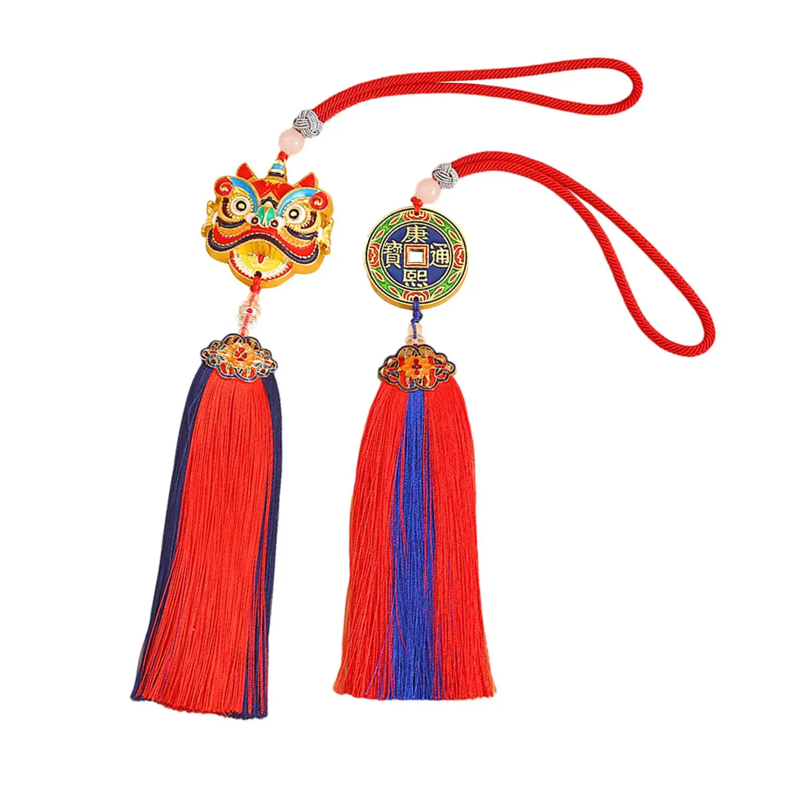 Tassel Car Pendant Car Hanging Decoration Feng Shui Decor Decorative New Year - £14.10 GBP