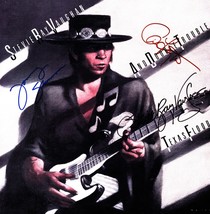 Stevie Ray Vaughan Double Trouble Signed Texas Flood Lp image 2
