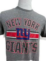 New York Giants NFL Team Apparel Short Sleeve Gray Tee Mens Size L - $13.98