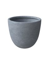 LeisureMod 3-Piece Black Planter Set, Mid-Century Modern Round Fiberston... - $1,464.83 MXN