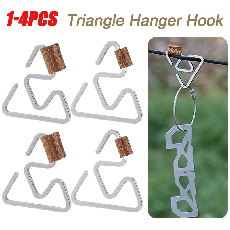 1-4PCS Triangle Hanger Hook Outdoor Tactical Gloves Climbing Gloves Safety Clip - £8.32 GBP+