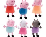 Set of 6 Plush Toys Peppa Pig  8 inch each. Collectible Rare Ofiicial. NWT - $53.89