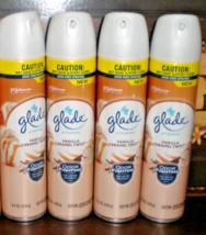 (4) Glade Vanilla Caramel Twist Scent Odor Fighting Air Freshener Room Spray - $24.52