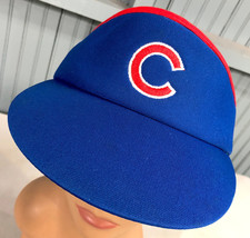 Chicago Cubs Vintage Stretch Elastic Baseball Hat Cap Visor Twins - £12.17 GBP