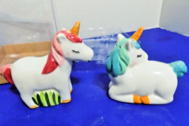 NEW  Ceramic Unicorns Salt and Pepper Shakers Boston Warehouse - £9.74 GBP