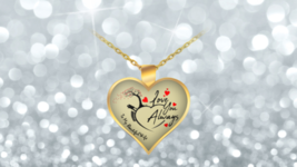 Premium Heart Necklace Anniversary Love Gift for Wife Love You Always -N448 - £27.95 GBP+